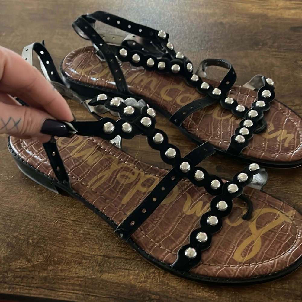 Sam Edelman black studded sandal